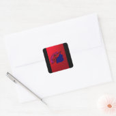 Dragon Fashionista  Vierkante Sticker (Envelop)