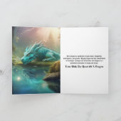 Dragon Feestdagen Kaart (Binnen)