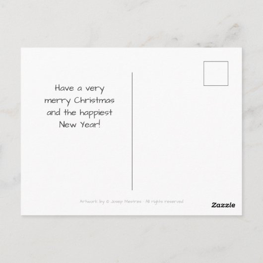 Dragon: Feliz navidad ・ Bon nadal ・ Kerstmis Briefkaart (Achterkant)