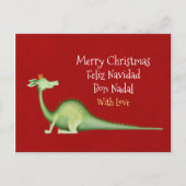 Dragon: Feliz navidad ・ Bon nadal ・ Kerstmis Briefkaart (Voorkant)