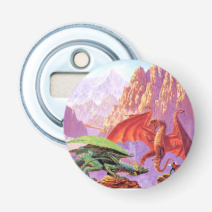 Dragon Fight Open Magnet Button Flesopener