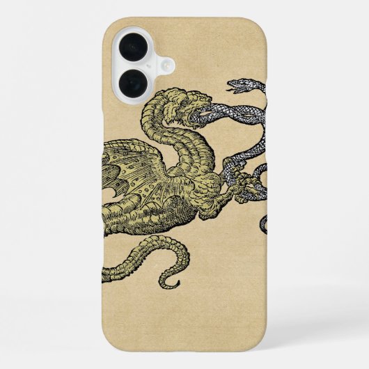 Dragon Fighting Snake iPhone Hoesje (Achterkant)