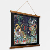 Dragon Fights Tiger, Toyokuni, Ukiyo-e Hangend Wandkleed (Gebogen)