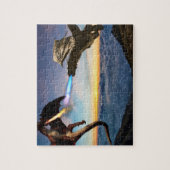 Dragon Fire Breathing Battle Wyvern Legpuzzel (Verticaal)