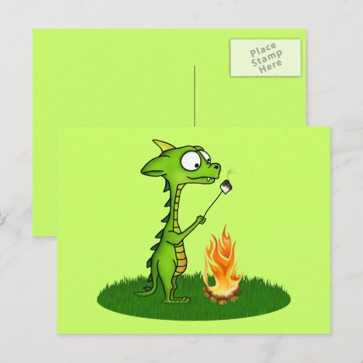 Dragon Fire Briefkaart (Voorkant / Achterkant)