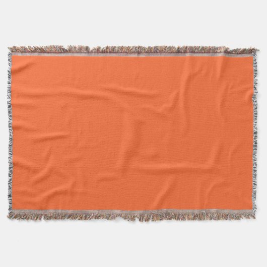Dragon Fire Bright Oranje Solid Color Print Deken (Voorkant)
