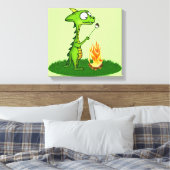 Dragon Fire Canvas Afdruk (Insitu (Slaapkamer))