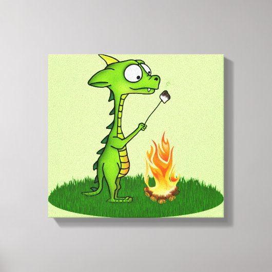 Dragon Fire Canvas Afdruk (Voorkant)
