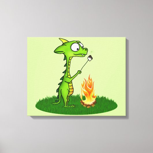 Dragon Fire Canvas Afdruk (Voorkant)