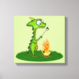 Dragon Fire Canvas Afdruk