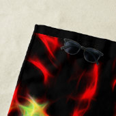 Dragon Fire Decor op een Strandlaken (In situ)