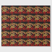 Dragon Fire decor op Lucky Energy Cadeaupapier (Vlak)