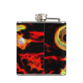 Dragon Fire decor op Lucky Energy Heupfles (Achterkant)