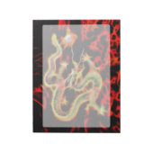 Dragon Fire decor op Lucky Energy Notitieblok (Linkerzijde)