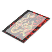 Dragon Fire decor op Lucky Energy Notitieblok (Schuin)