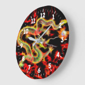 Dragon Fire decor op Lucky Energy op een Grote Klok (Hoek)