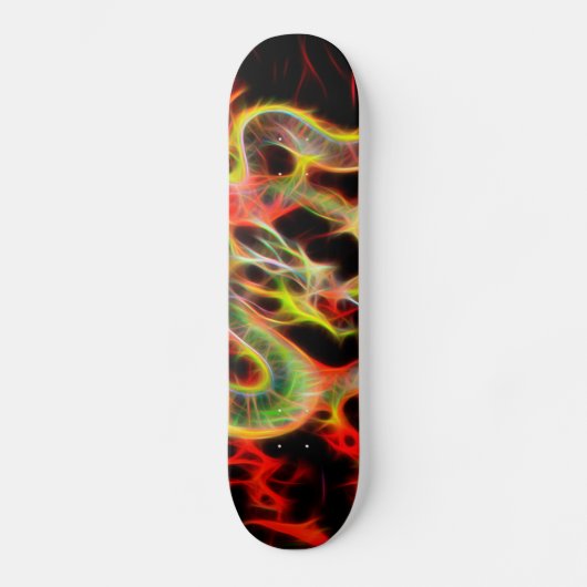Dragon Fire decor op Lucky Energy Skateboard (Voorkant)