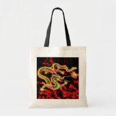 Dragon Fire decor op Lucky Energy Tote Bag (Voorkant)