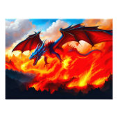 Dragon Fire Foto Afdruk (Voorkant)