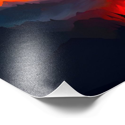 Dragon Fire Foto Afdruk (Hoek)