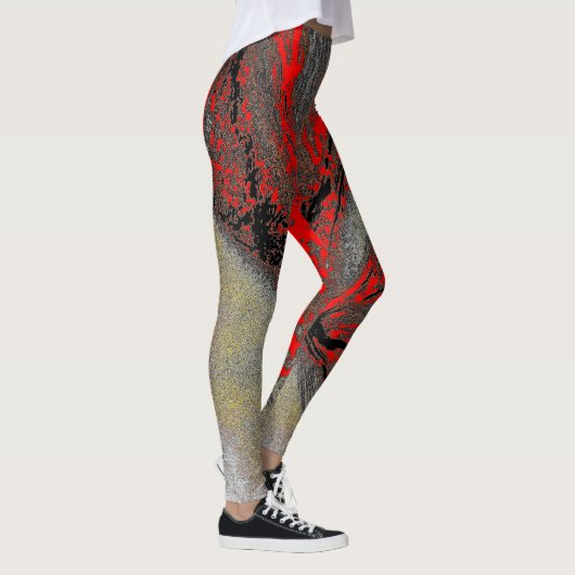 Dragon Fire Leggings – Mythic Fantasy Pattern (Rechts)