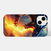 Dragon Fire Lightning Fight 2 iPhone Hoesje (Achterkant horizontaal)