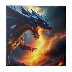 Dragon Fire Lightning Fight 2 Tegeltje