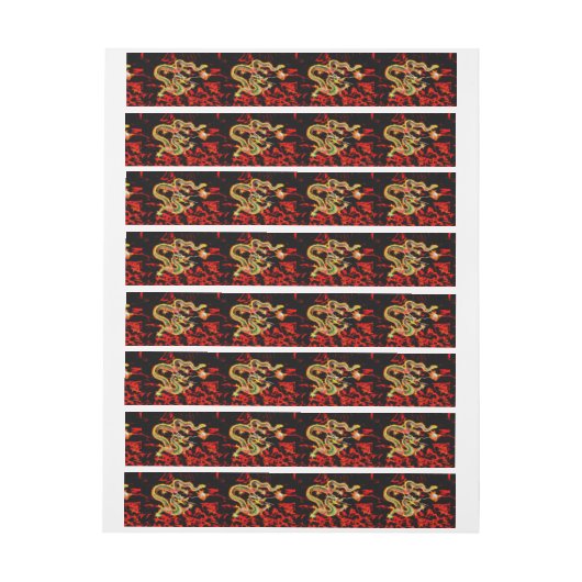 Dragon Fire on Lucky Energy Adreslabel Wikkel (Vel)