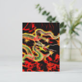 Dragon Fire on Lucky Energy Briefkaart (Staand voorkant)