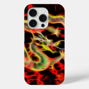 Dragon Fire on Lucky Energy iPhone 15 Pro Case