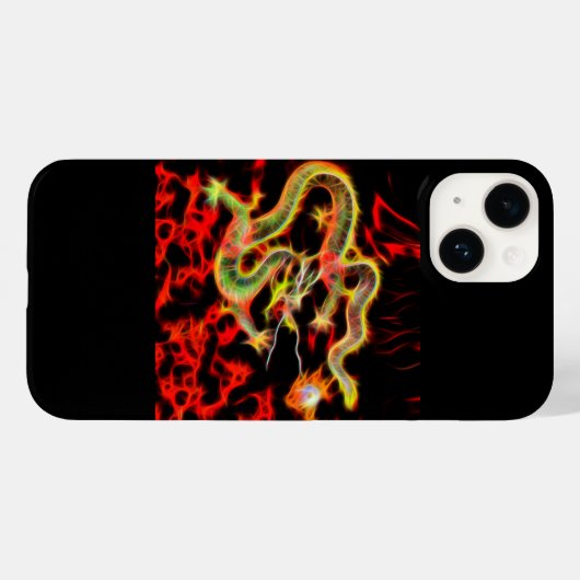 Dragon Fire on Lucky Energy Case-Mate iPhone Case (Achterkant (horizontaal))