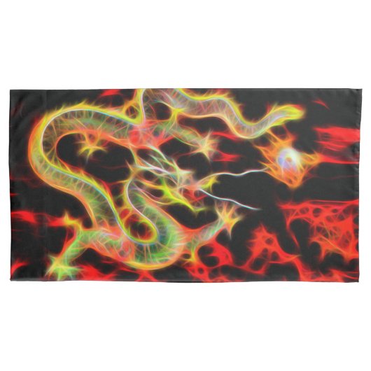 Dragon Fire on Lucky Energy Kussensloop (Voorkant-Links)