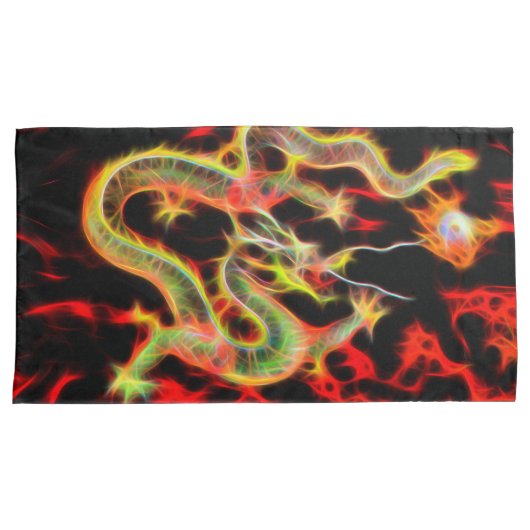 Dragon Fire on Lucky Energy Kussensloop (Voorkant-Rechts)