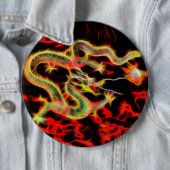 Dragon Fire on Lucky Energy Ronde Button 6,0 Cm (In situ)