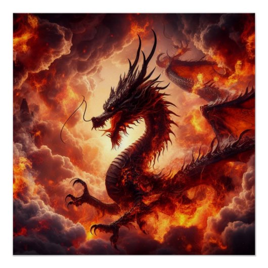 Dragon Fire Perfect Poster (Voorkant)