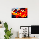 Dragon Fire Poster (Thuiskantoor)