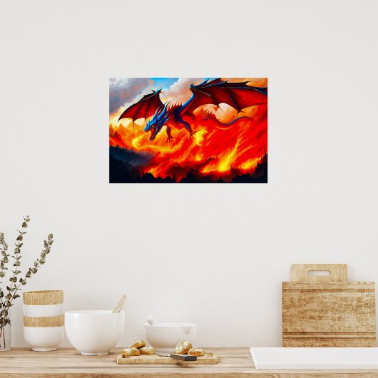 Dragon Fire Poster (Keuken)