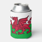 Dragon Flag of Wales, Celtic Welsh National Flag Blikjeskoeler (Blikje Voorkant)