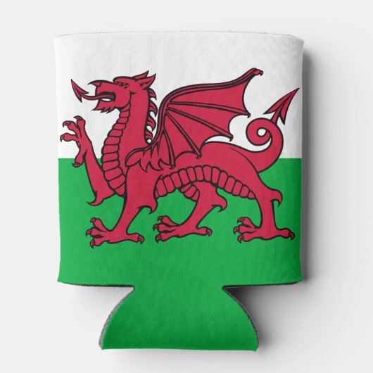 Dragon Flag of Wales, Celtic Welsh National Flag Blikjeskoeler (Achterkant)