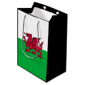 Dragon Flag of Wales, Celtic Welsh National Flag Medium Cadeauzakje (Voorkant Gekanteld)