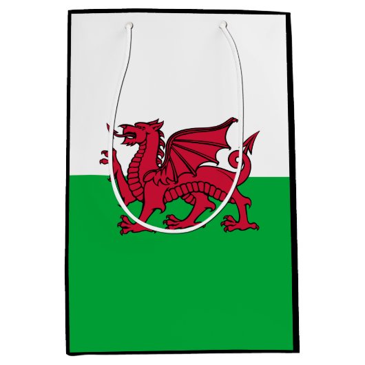 Dragon Flag of Wales, Celtic Welsh National Flag Medium Cadeauzakje (Voorkant)