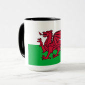 Dragon Flag of Wales, Celtic Welsh National Flag Mok (Voorkant links)