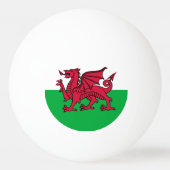 Dragon Flag of Wales, Celtic Welsh National Flag Pingpongbal (Voorkant)
