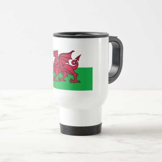 Dragon Flag of Wales, Celtic Welsh National Flag Reisbeker (Voorkant rechts)