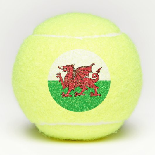 Dragon Flag of Wales, Celtic Welsh National Flag Tennisballen (Voorkant)