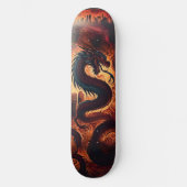 Dragon flame skate persoonlijk skateboard (Voorkant)