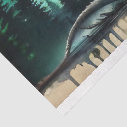 Dragon Flame Tissuepapier (Detail)