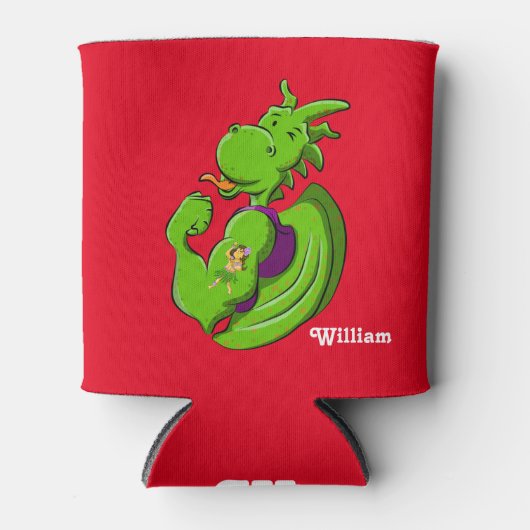 Dragon Flexing Biceps Blikjeskoeler (Voorkant)