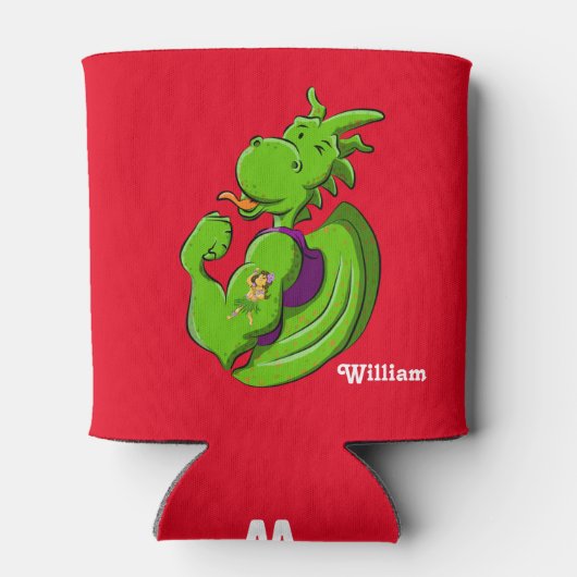 Dragon Flexing Biceps Blikjeskoeler (Achterkant)