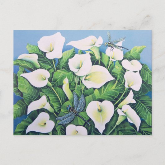 Dragon Flies Briefkaart (Voorkant)